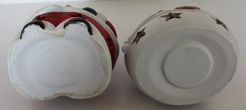 Santa Claus and Snowman candle holders Vintage looking set of figures - Picture 6 of 6