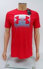 Image of Under Armour Mens T-Shirt Size S Small Red Short Sleeve Top BNWTS