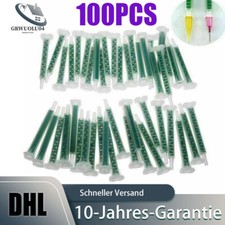 100PCS Kleber Mischrohr Statische Mund Abschnitt f&uuml;r AB Gun 50ml 2k Plastik gr&uuml;n