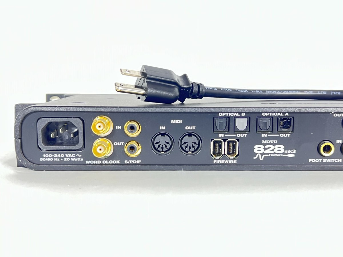 Motu 828 MK3 Firewire Audio Interface #1980 (One) | eBay
