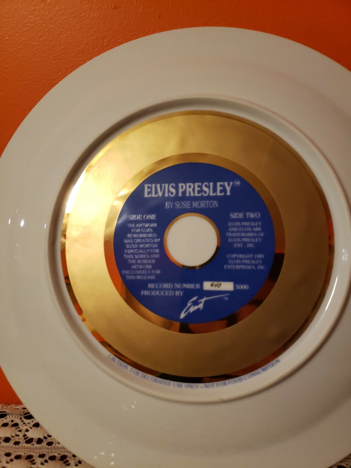 エルビス プレスリー 24k ゴールドプレートLP レコード1989
