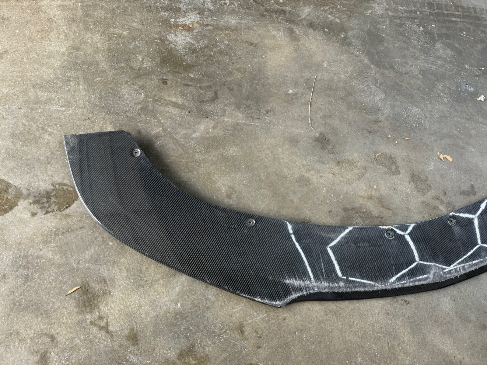11-18 OEM Bentley GT GTC Front Bumper Carbon Fiber Lip Spoiler 3W8071609A