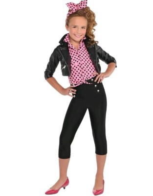 Greaser Girl Retro 1950's Sock Hop Sandy Halloween Costume