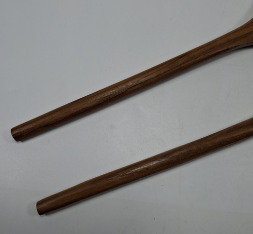 Wooden Salad Servers Vintage MCM Scandi Style Dining BBQ Servers Dining Table - Picture 7 of 15
