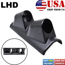Universal 52mm 2" Dual Gauge Pod Holder A-Pillar Dashboard Turbo Boost LHD US/