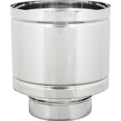 Terminale scarico a botte maschio acciaio inox 304 cm 20 h.cm 31,5 Zincogroup