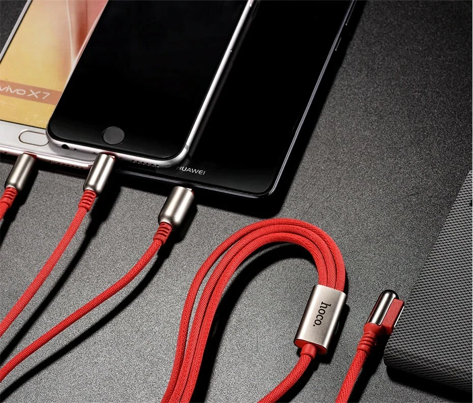 3 in 1 FAST Charging Type C Micro USB Apple Cable Cord for Samsung iPhone 4f - Image 2 of 4