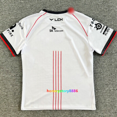 LOL 2024 LCK TeamT1 Uniform Jersey S14 Faker Short Sleeve