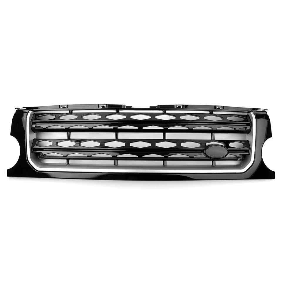 For Land Rover LR3 Discovery 2005-2009 Black Mesh Hood Front Bumper Grille Grill Foto 4 de 4