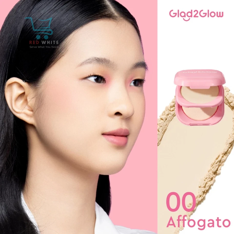 Glad2Glow Perfect Blurring Powder Foundation Setting Two Way Cake - 00 Affogato - Image 4 of 4