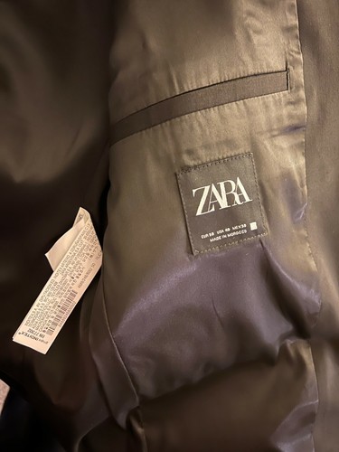 ZARA 2021 NEW SLIM SUIT JACKET Size 50 - Picture 8 of 8