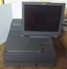 IBM SURE POS 4852-E66 ALL-IN-ONE RETAIL SYSTEM W CASH DRAWER,& PRINTER. NO KEY