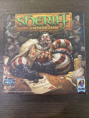 Sheriff Of Nottingham Board Game W/ Merry Men Expansion. Arcane Wonders.