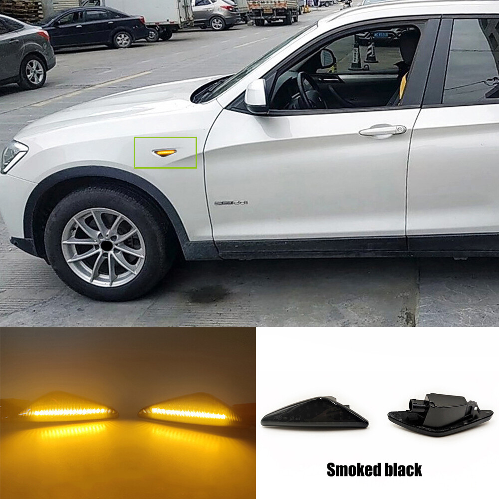 LED Side Fender Marker Light Turn Signal Fit for BMW X5 E70 X6 E71 E72 X3 F25 sf