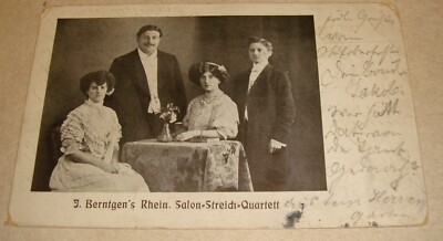 VINTAGE 1909  GERMAN  POSTCARD  RARE stamp