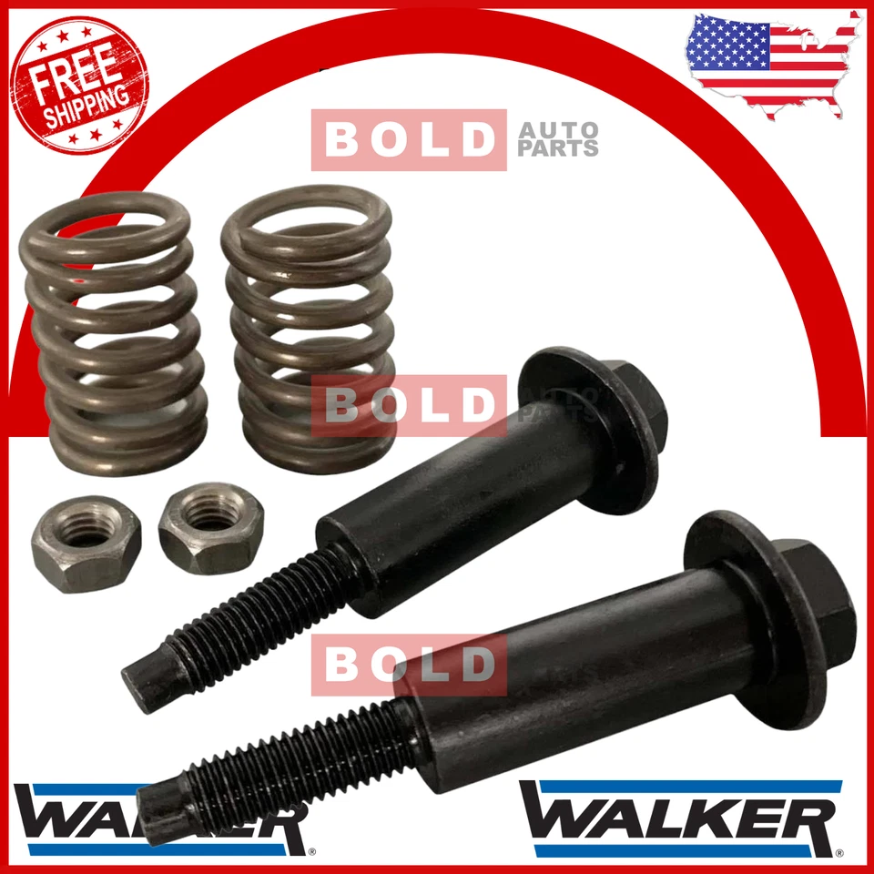 Juego de pernos y resortes de escape Walker Escape 35129 para Acura Honda Subaru Toyota Foto 2 de 3