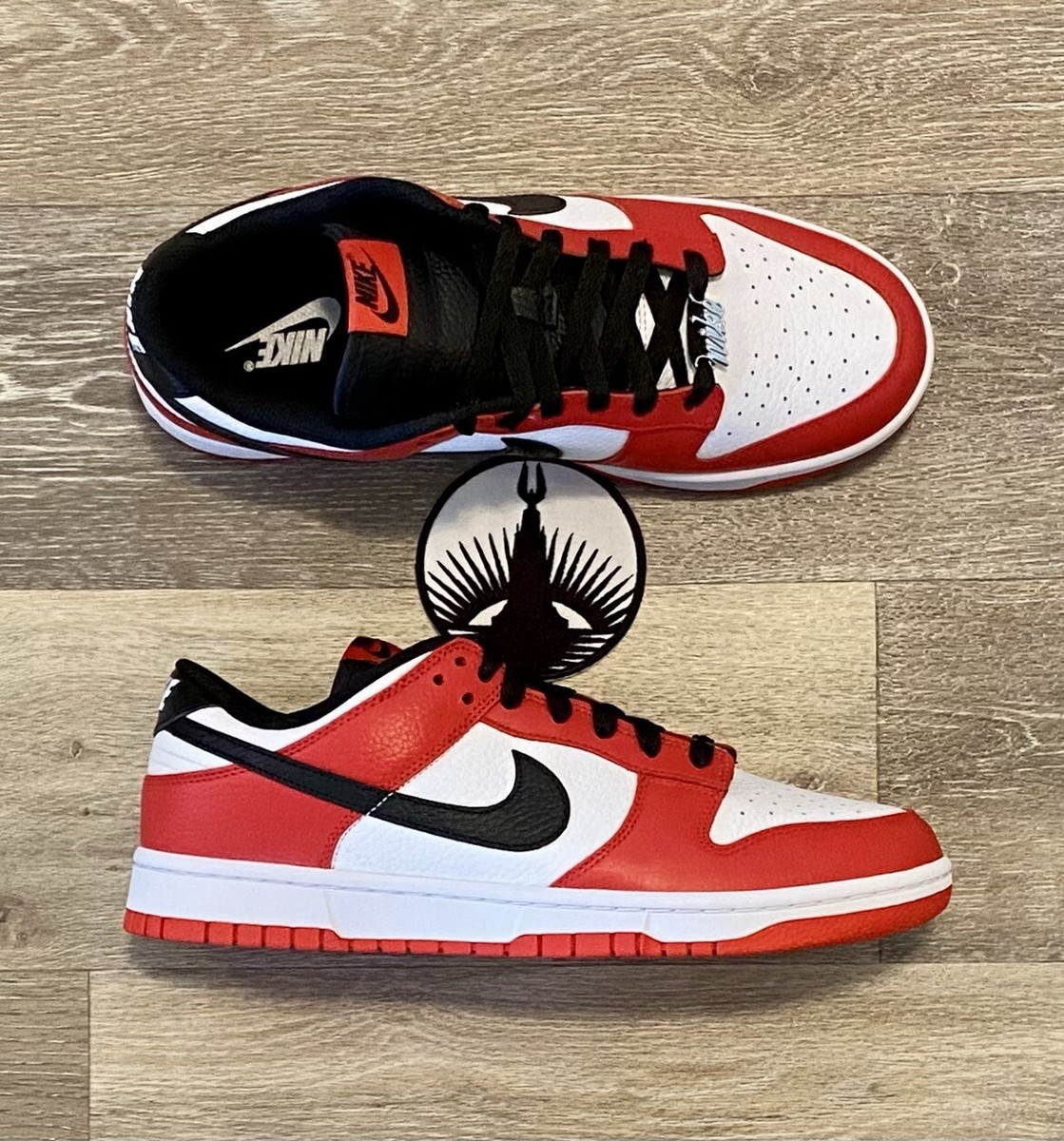 Nike By You Dunk Low Chicago Red Black White FJ2253-901 Men\'s Size 11 NEW Nike By You Dunk Low Chicago Mens SZ 11 FJ2253-901 | eBay main image 3
