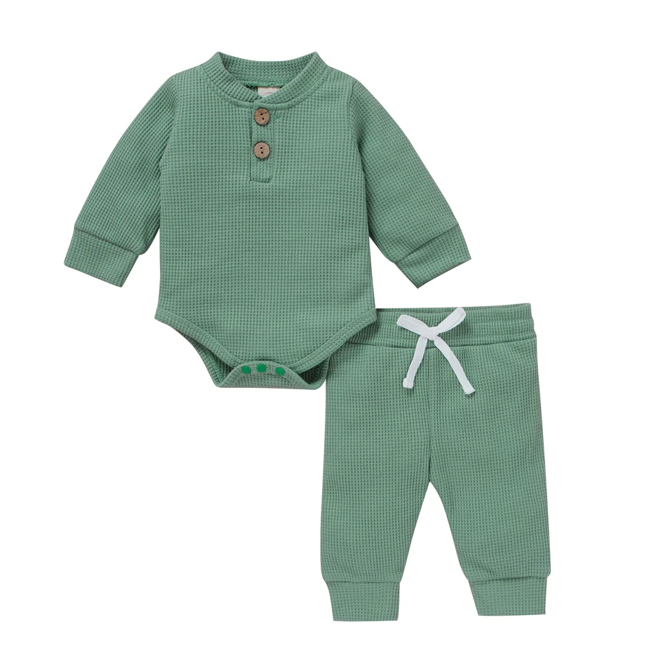 Bebé Recién Nacido Niños Caballeros Trajes Mameluco Mono Pantalones Conjunto Ropa 0-24 Meses Foto 3 de 4