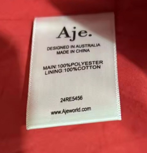Aje Genesis Midi Dress Size 10 NEW Scarlet Red RRP $595 - Picture 6 of 6
