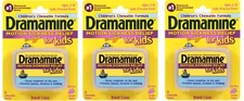 Dramamine for Kids Grape Chewable Tablets 8ct (3 Pack)