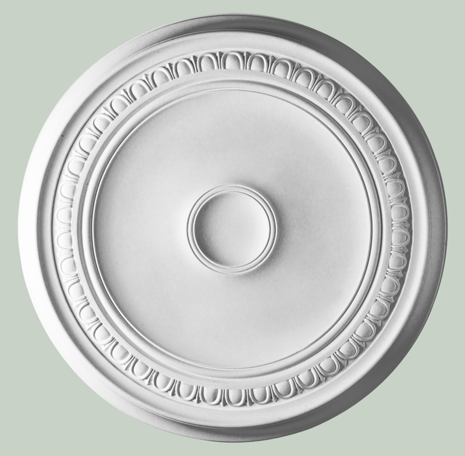 Orac Decor R77 Rosone Plafone Rotondo Tondo Muro Poliuretano Bianco Ø62 H4,2 cm