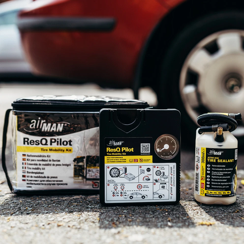 AirMan ResQ Pilot - Flat Tyre Repair Kit, with Compressor and Universal Sealant - Image 4 of 4
