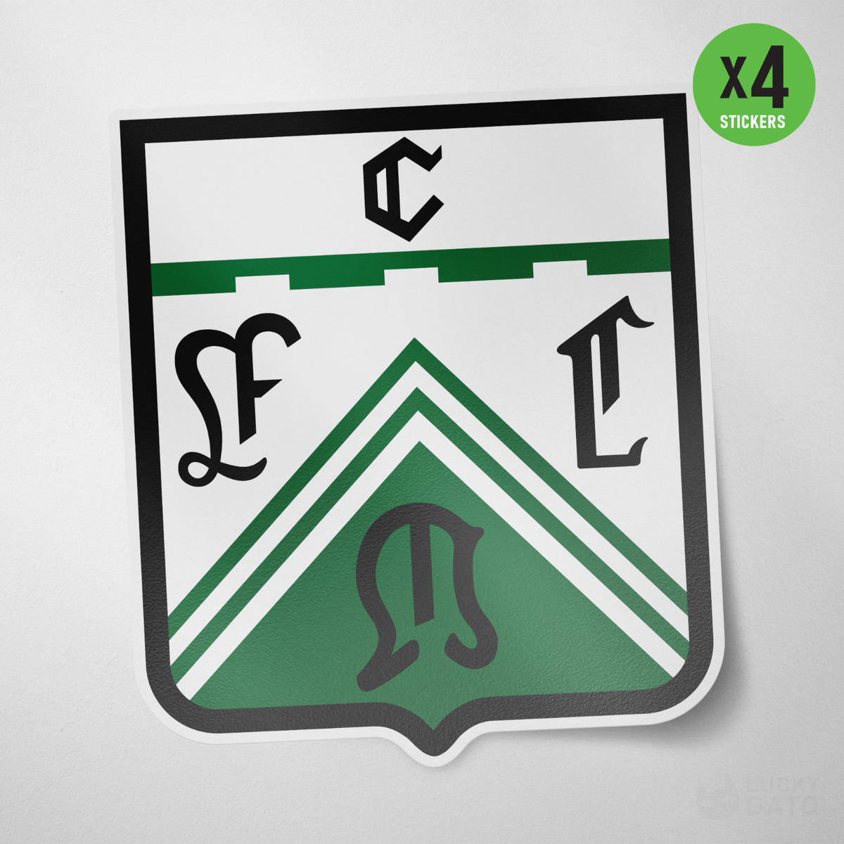 (4 Pack) Club Ferro Carril Oeste Argentina Vinyl Sticker Decal Calcomania  Futbol