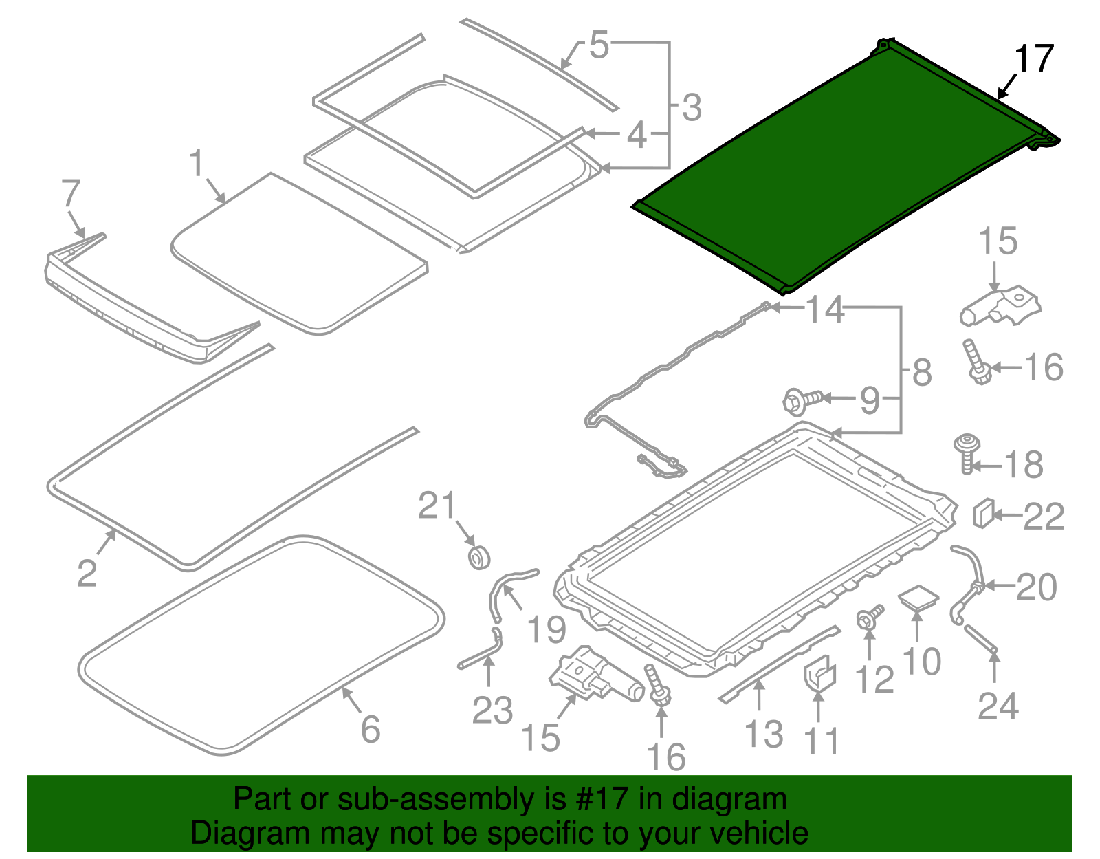 Genuine Volvo Sunroof Cover 39824857 eBay