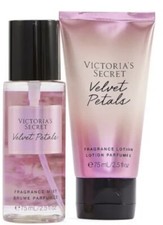 Victoria's Secret Velvet Petals Body Mist Lotion 2 Pc Gift Set 2.5 Fl Oz Each