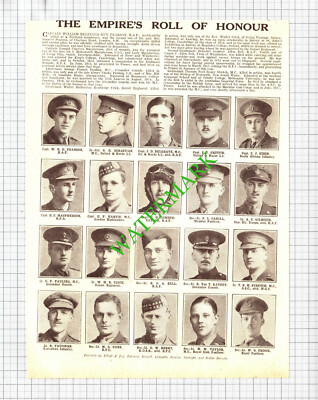 William RG Pearson RAF George Pauling Abergavenny Walter Crick - 1918 Steckling