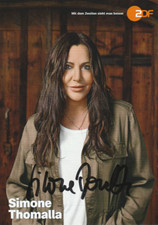 Simone Thomalla - ZDF - Autogrammkarte - original signiert