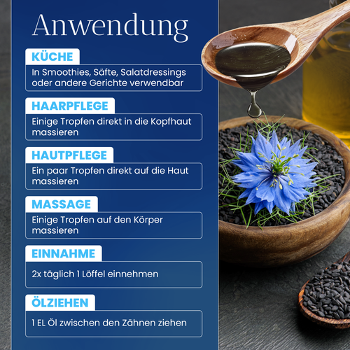 KRÄUTERLAND Bio Schwarzkümmelöl UNGEFILTERT 100ml, kaltgepresst vom Hersteller - Bild 7 von 11
