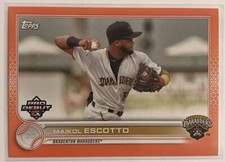 MAIKOL ESCOTTO 2022 Topps Pro Debut PDC-192 Orange Parallel #25/25