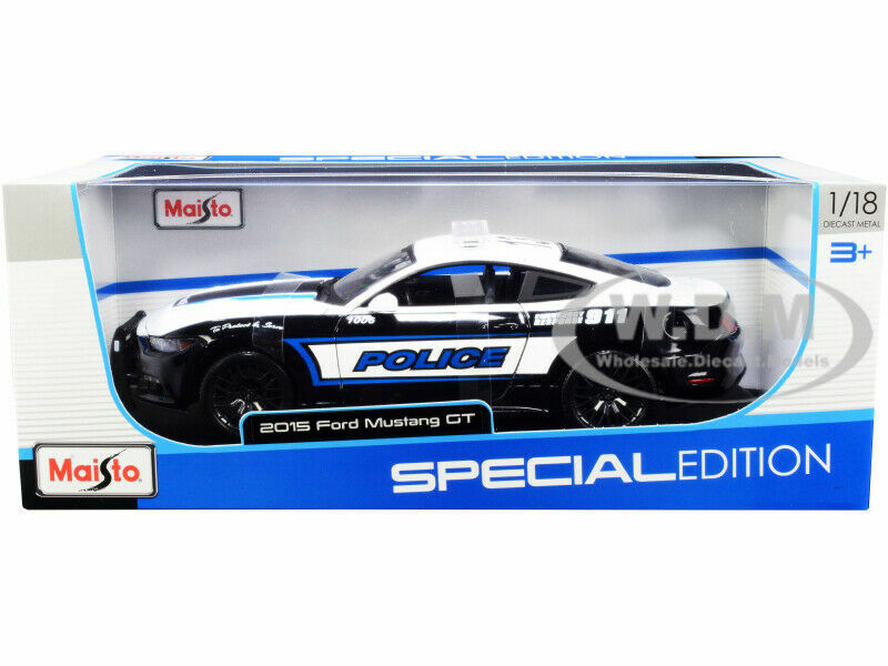 2015 FORD MUSTANG GT 5.0 POLICE 1/18 DIECAST MODEL CAR BY