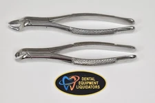 SET of 2 MILTEX Dental Dentist Surgical Stainless Extracting Forceps 53L & 17