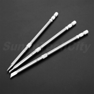 3x T12 Series T12-BC2 T12-BL Solder Iron Tip For HAKKO FX-950 FM-203 Soldering