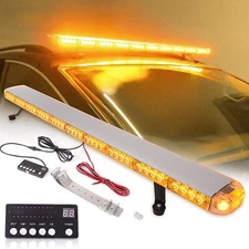 50" 86LED Roof top Emergency Strobe Warning Light Bar for Tow Trucks Snow plow