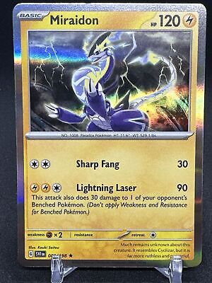 Mavin  Miraidon ex Gold Hyper Rare 253/198 - Pokemon Scarlet and Violet  Card