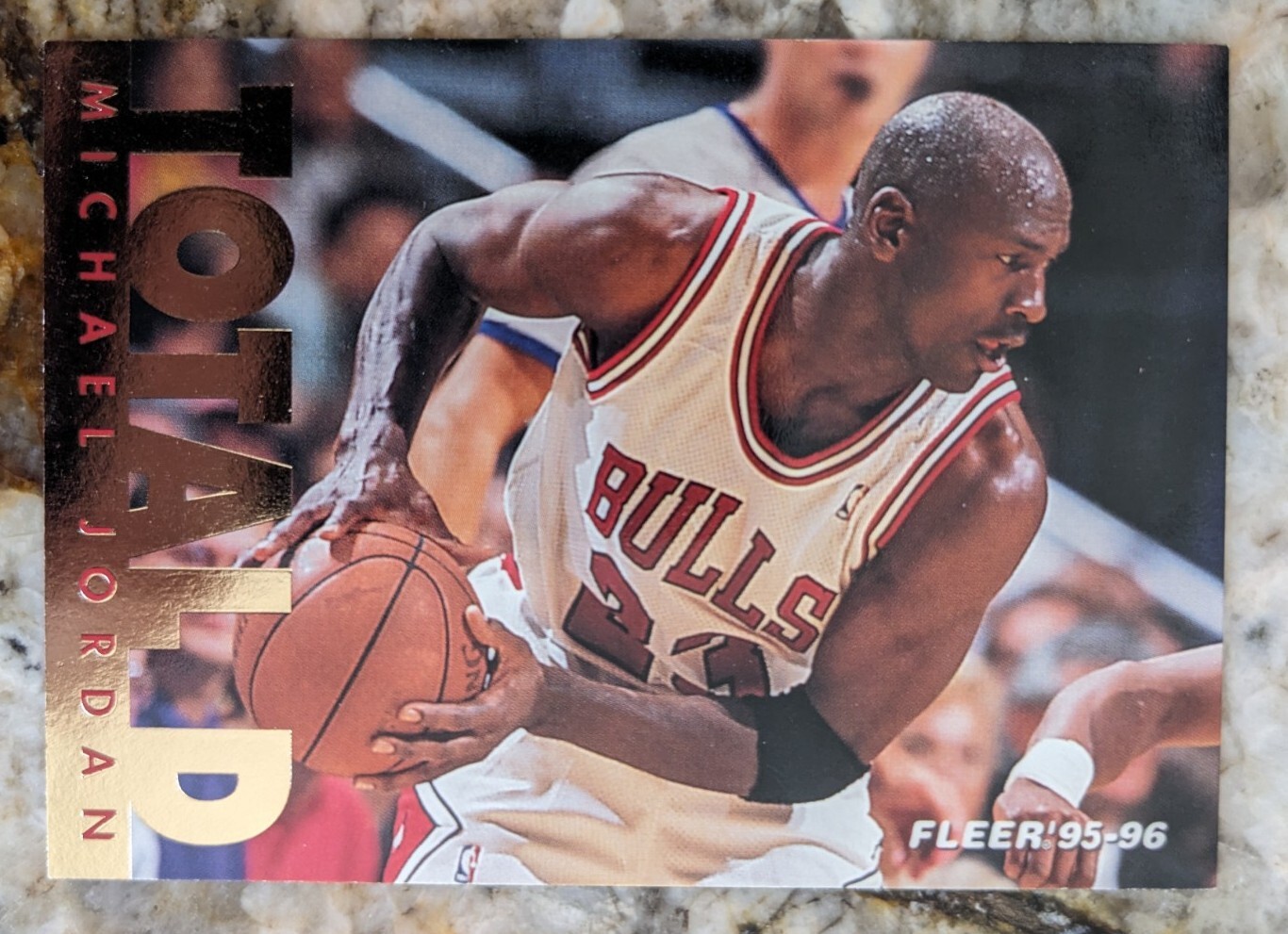 1995-96 Fleer - MICHAEL JORDAN Total D Insert #3 Of 12 Chicago Bulls
