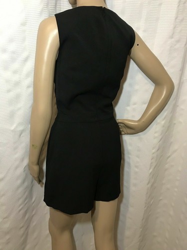 New BCBG MAXAZRIA Mackensie Asymmetrical Romper Black Size 2- 4-6 $198 - Picture 7 of 11