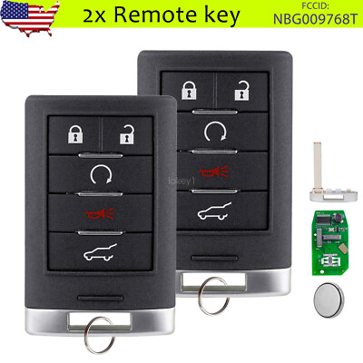 2 For 2010- 2015 Cadillac SRX 2013 2014 ATS XTS ELR Entry Remote Control Key Fob