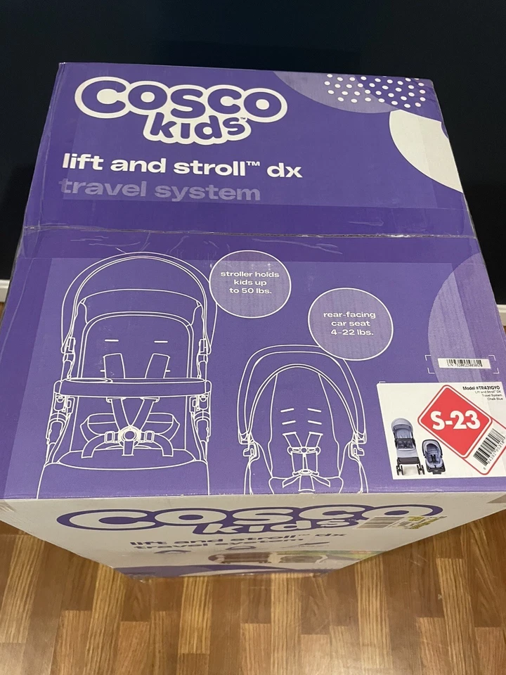 Sistema de Viaje Cosco Kids Lift & Stroll DX, Azul Tiza NUEVO SELLADO Recogida Foto 2 de 4