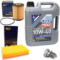 MotoröL Filter Set 10W40 5 L + ÖLablassschraube FüR Audi Cabriolet 8G7 1.9