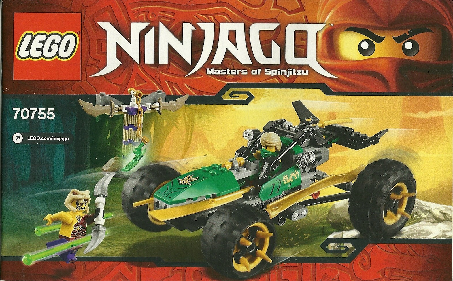 LEGO NINJAGO Jungle Raider Building Kit 70755 for Kids