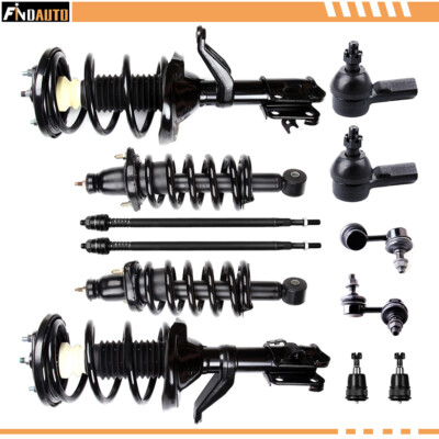 For 02-06 Honda CR-V Quick Strut Assembly Inner Outer TieRod Ball Joint Sway Bar