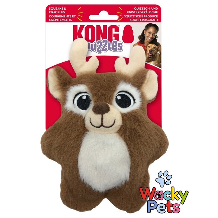 DOG TOY KONG Snuzzles Reindeer SMALL Christmas Dog Toy eBay