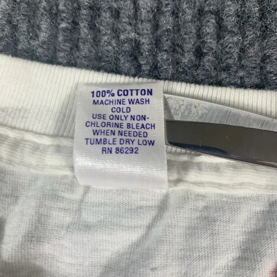 Camiseta De Colección Elbow Reef Adulto XL Blanca AOP Puntada Única Patinaje sobre Hielo Años 90 Retro Foto 4 de 4