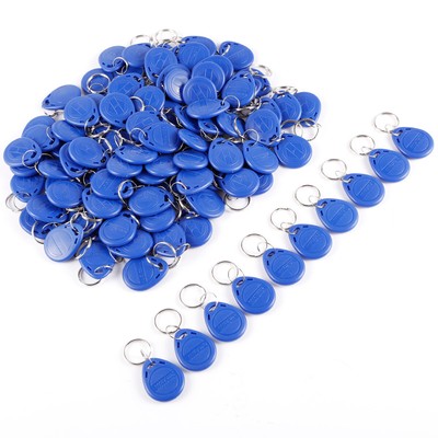 100x RFID Transponder Codeschloss Keyfob EM4100 Schlüsselanhänger Wasserdicht