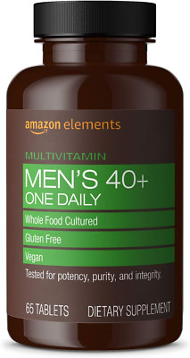 Men'S 40+ One Daily Multivitamin, Vegan, 65 Tablets, 2 Month Supply (Packagin...