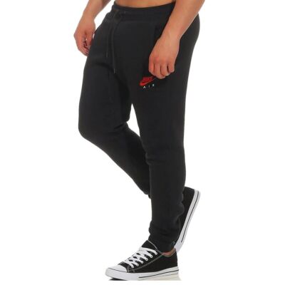 men's nike black and red joggers